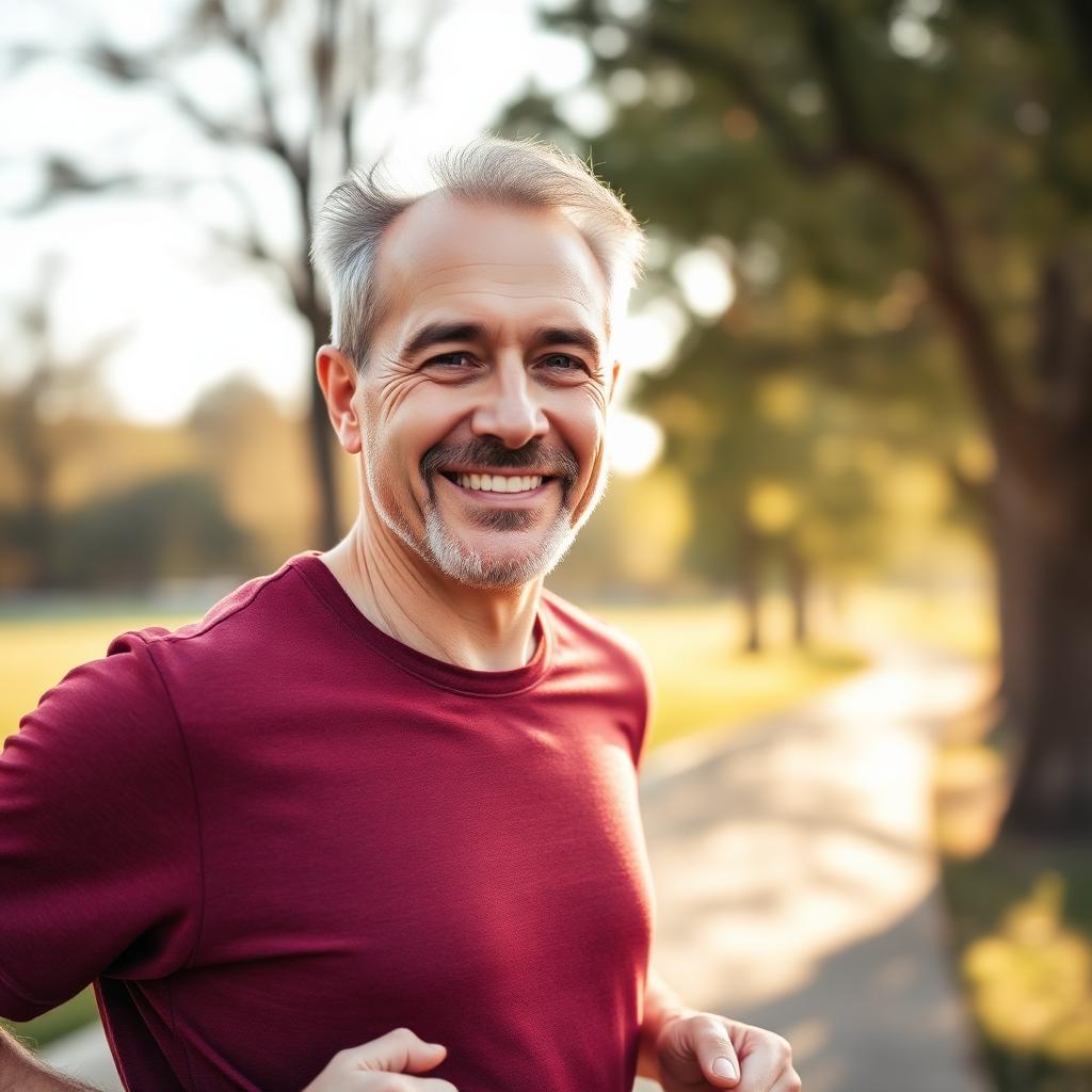 Confident healthy man enjoying an active lifestyle